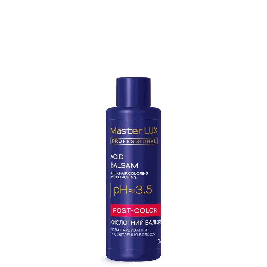 Acid balsam Master LUX professional after hair coloring and bleaching (POST-COLOR) 100 ml