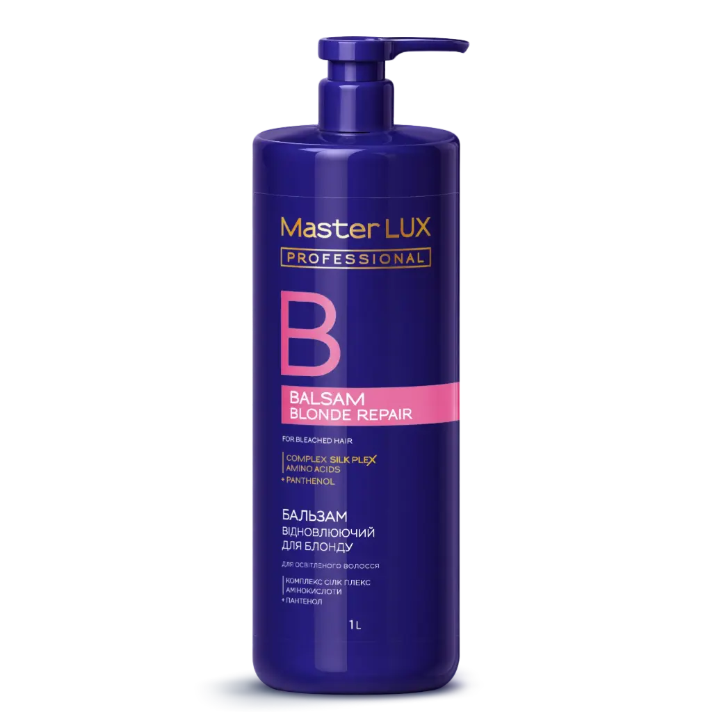 Blonde repair balsam for damaged hair Master LUX professional 1000 ml