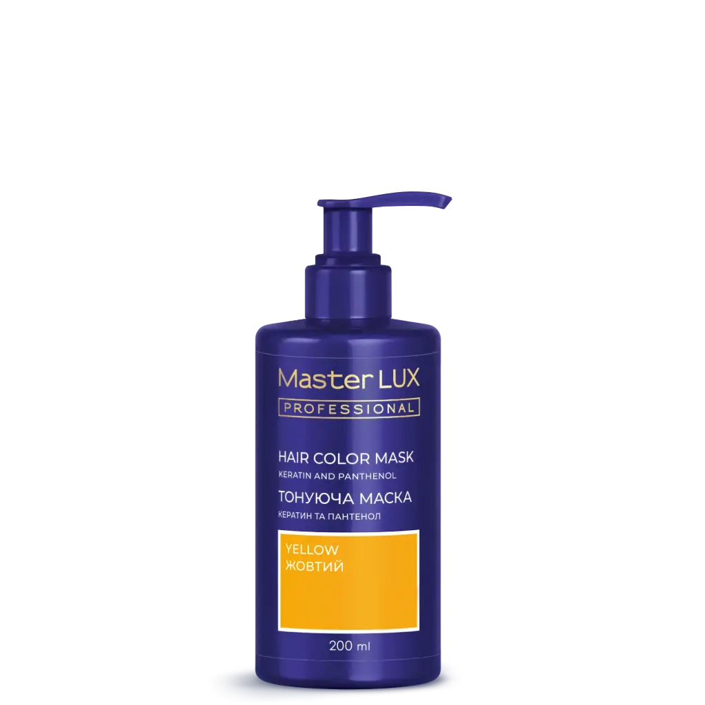 Маска тонуюча для волосся Master LUX professional 33 Жовтий 200 мл