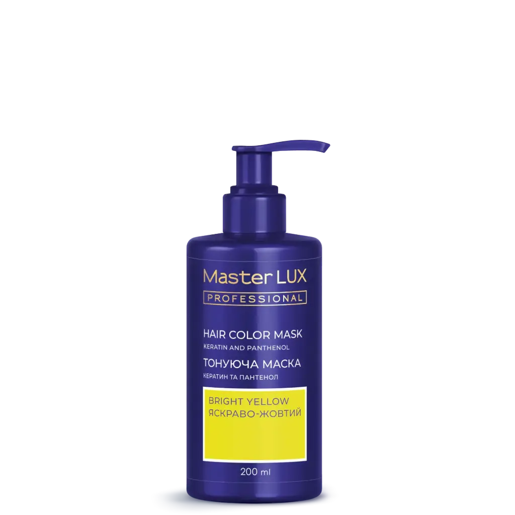 Hair color mask Master LUX professional Bright yellow 200 Master Lux