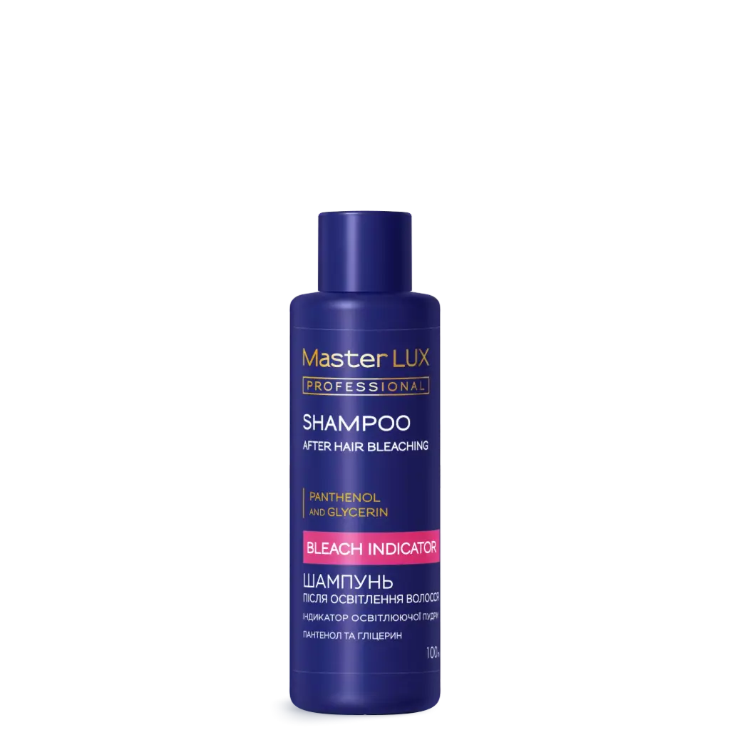Szampon po rozjaśnianiu włosów Master LUX Professional (BLEACH INDICATOR) 100ml