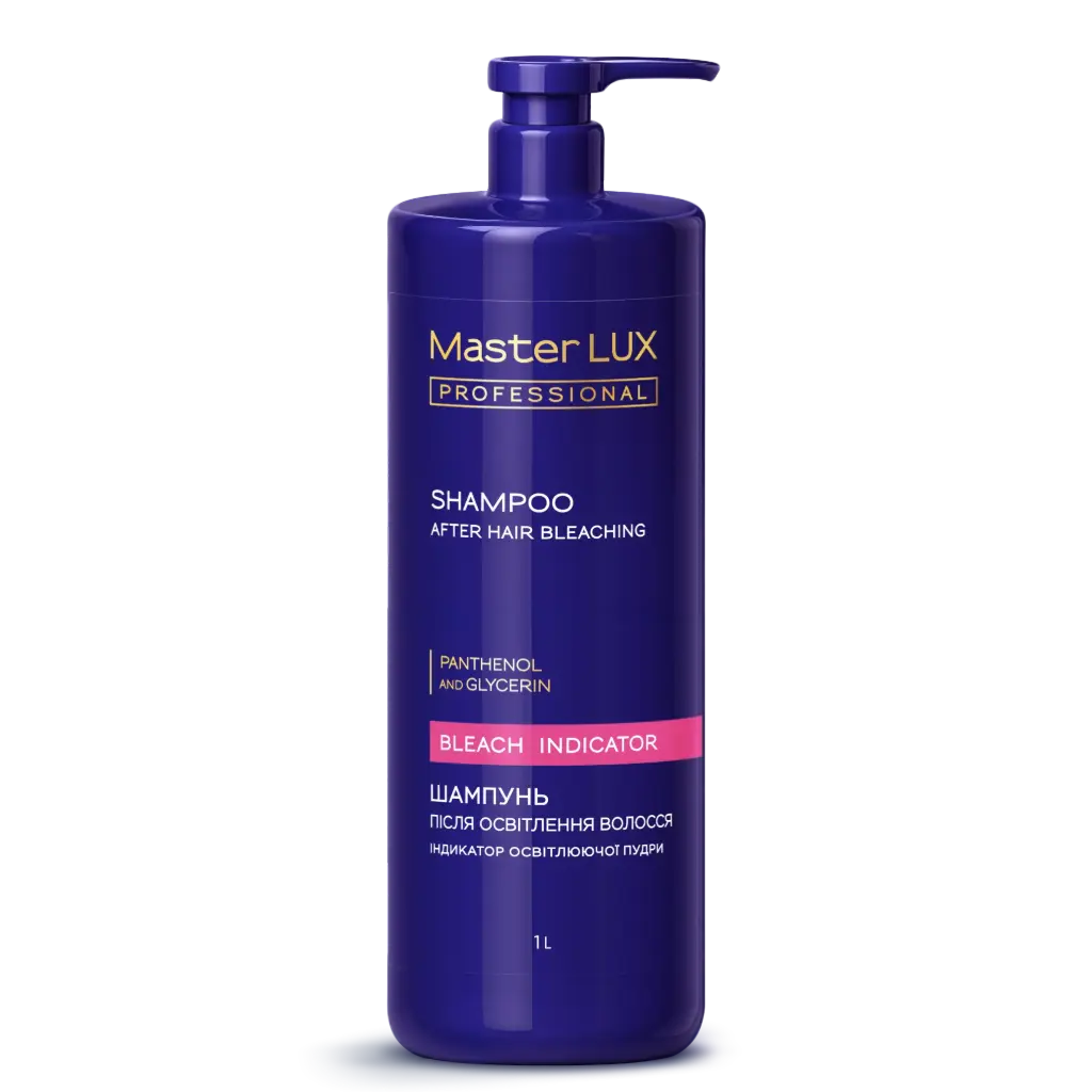 Shampoo after hair bleaching Master LUX professional. Bleach Indicator 1L