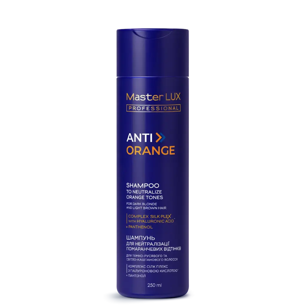 Szampon Master LUX professional neutralizujący pomarańczowe tony we włosach (ANTI-ORANGE) 250 ml