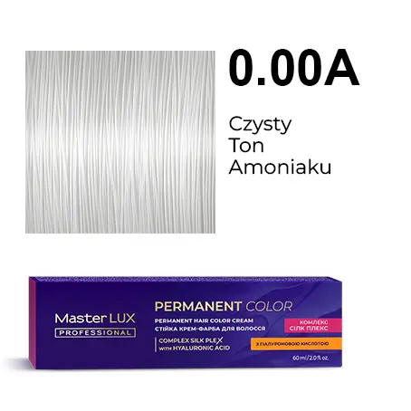 Krem do trwałej farby do włosów Master LUX professional 0.00A  Czysty ton amoniaku
