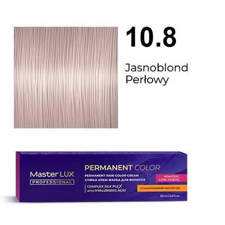 Permanent hair color cream Master LUX professional 10.8 Lightest Blonde Pearl