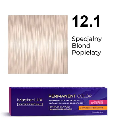 Permanent hair color cream Master LUX professional 12.1 Special Blonde Ash