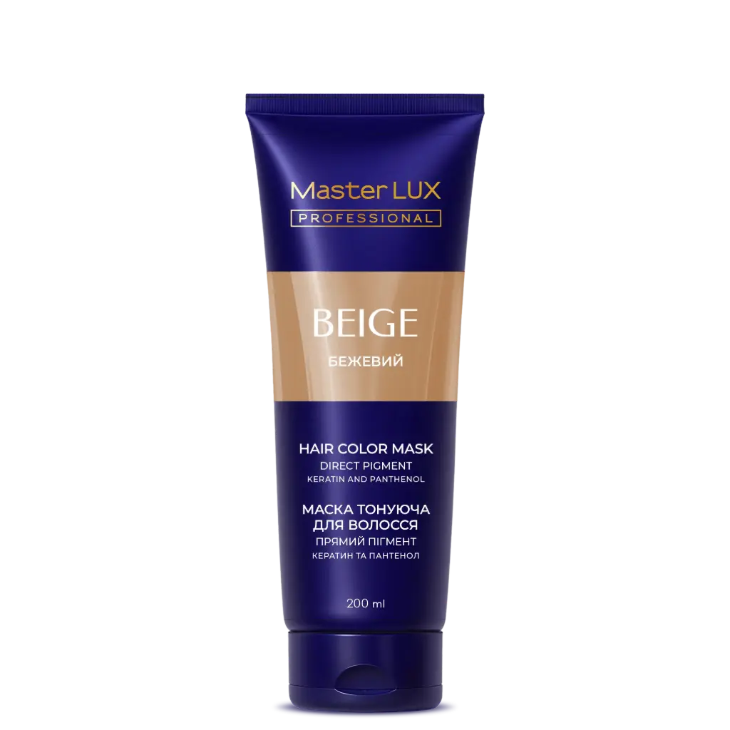 Tinting hair mask Master LUX Professional Tone Beige 200 ml (tube)