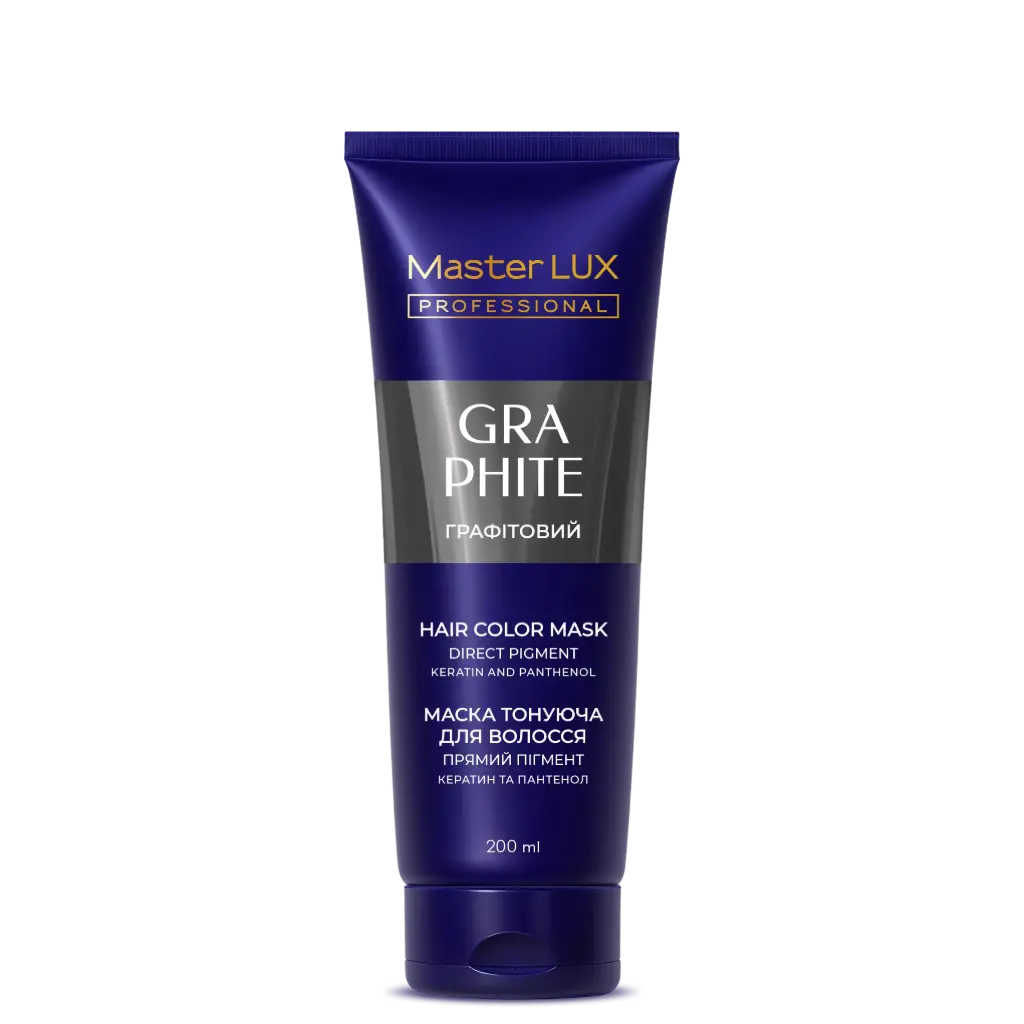 Maska tonująca do włosów Master LUX professional tone Grafitowy 200 ml  (tuba)																				 