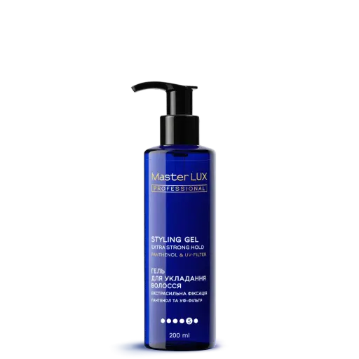 [10760] Żel do stylizacji włosów Master LUX professional o bardzo mocnym utrwaleniu 200 ml