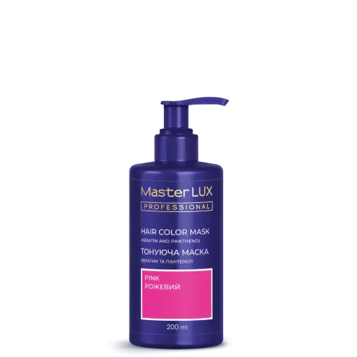 [10104] Maska tonująca do włosów Master LUX professional tone Różowy 200 ml
