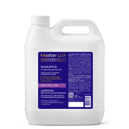[10060] Szampon Master LUX professional do neutralizacji żółtego odcienia włosów (ANTI-YELLOW) 3L