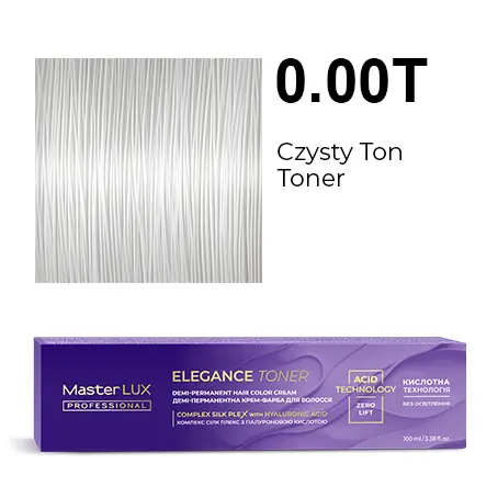 [20647] Demi-permanent hair color cream Master LUX professional ELEGANCE TONER 0.00T Clear Tone Toner