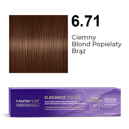 [20583] ML ELEGANCE TONER 6.71 Темно-Русявий Коричнево-Попелястий