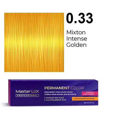 [20144] Permanent hair color cream Master LUX professional 0.33 Mixtone Intensive Golden