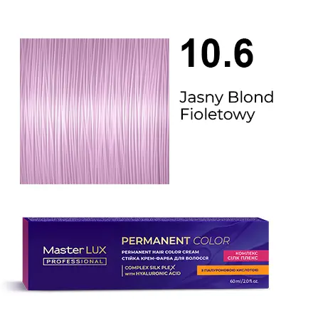 [20121] Permanent hair color cream Master LUX professional 10.6 Lightest Blonde Violet