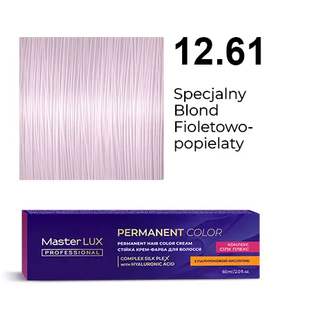 [20136] Permanent hair color cream Master LUX professional 12.61 Special Blonde Violet-Ash