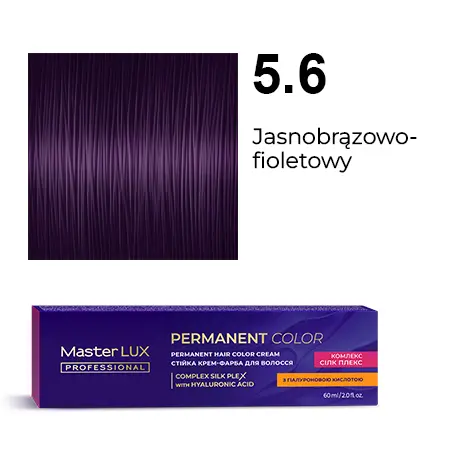 [20018] Permanent hair color cream Master LUX professional 5.6 Light Brown Violet