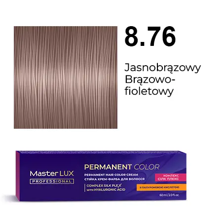 [20086] Permanent hair color cream Master LUX professional 8.76 Light Blonde Brown Violet