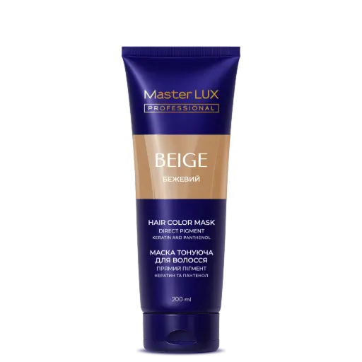 Tinting hair mask Master LUX Professional Tone Beige 200 ml (tube)