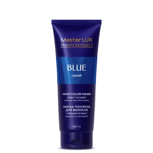 [CM-BLUE-T] Maska koloryzująca do włosów Master LUX Professional niebieski 200ml (tuba)